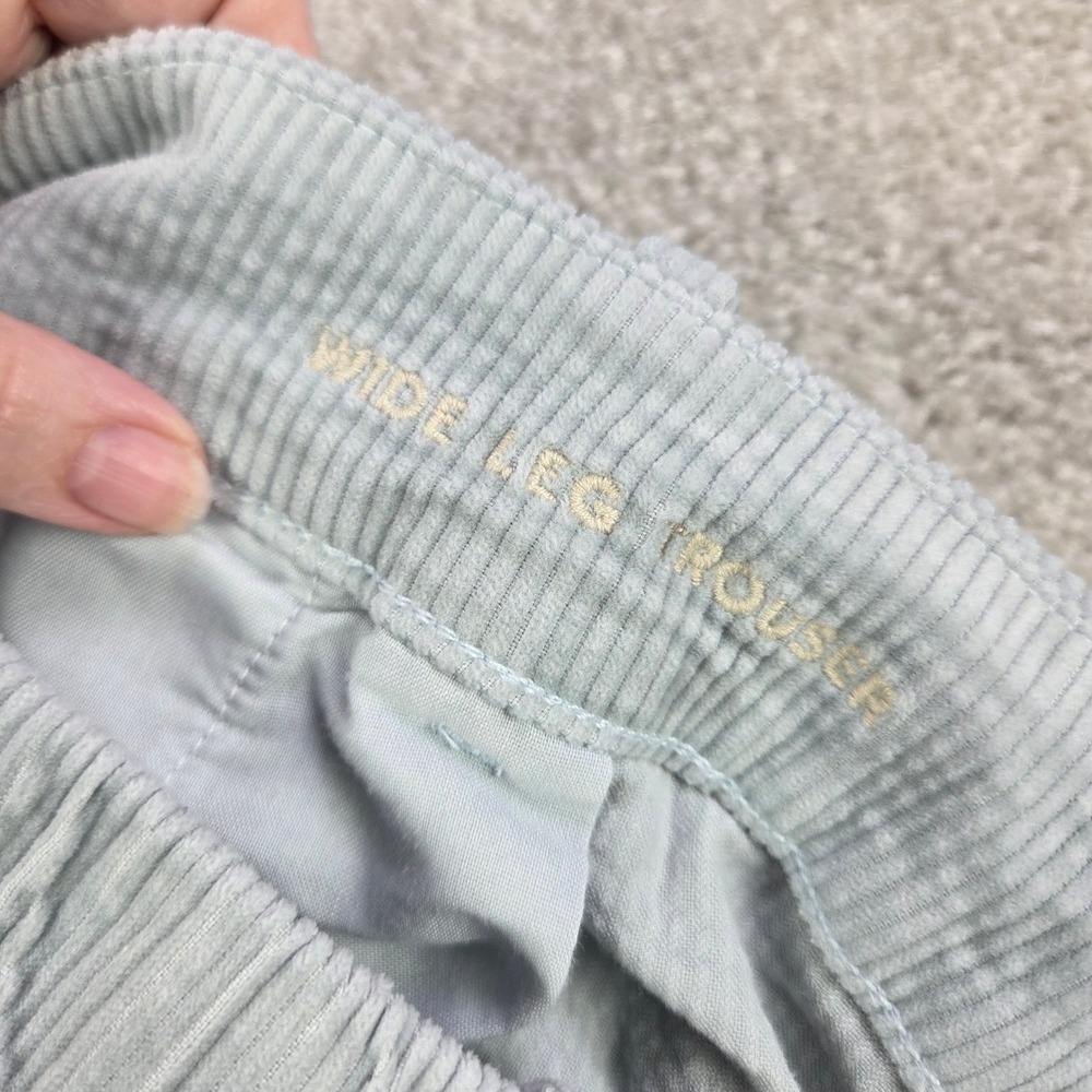 American Eagle Wide Leg Trouser Corduroy Pants Blue Womens Size 2 Regular - Picture 6 of 10